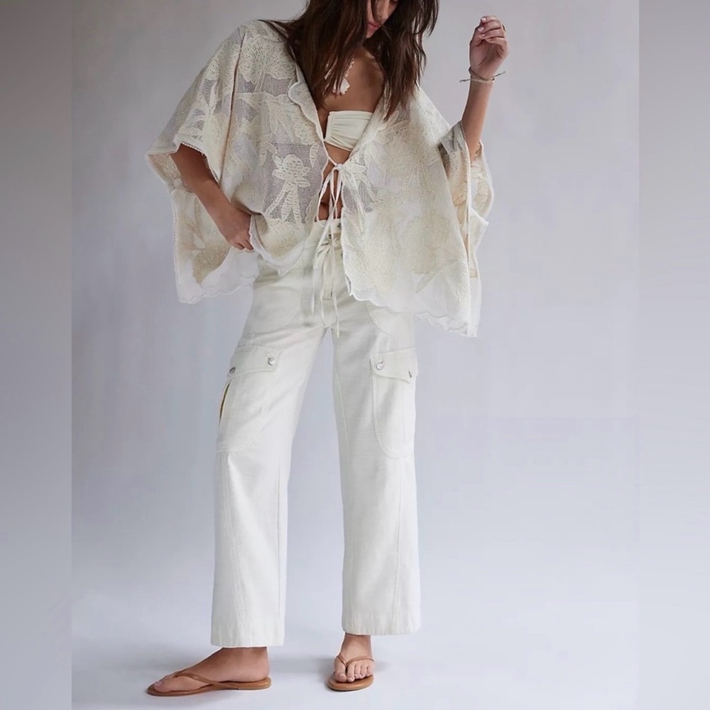 We The Free White Park Ave Cargo Pants